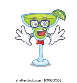 Geek margarita character cartoon style