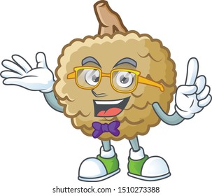 Geek marolo character mascot on white background