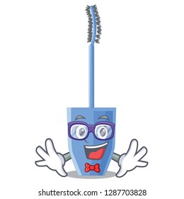 Geek mascara brush in the cartoon shape
