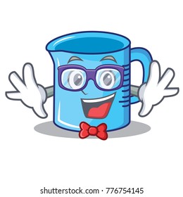 Geek measuring cup character cartoon