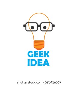 Geek and nerd logo