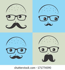 geek and nerd man avatar picture portrait