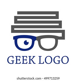 Geek, Nerd, Smart logo design