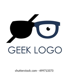 Geek, Nerd, Smart logo design