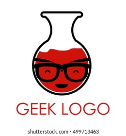 Geek, Nerd, Smart logo design