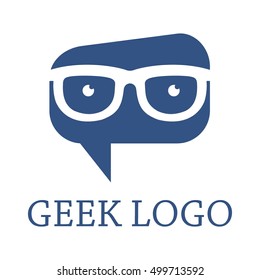 Geek, Nerd, Smart logo design