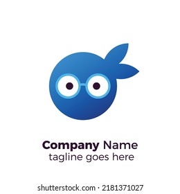 geek ninja logo professional simple logo vector illustration design template