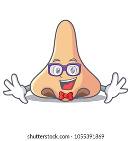 Geek nose character cartoon style