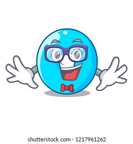 Geek the number zero on a cartoon