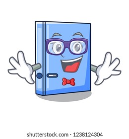 Geek office binder with file character funny