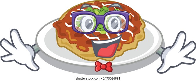 Geek okonomiyaki in the a mascot shape