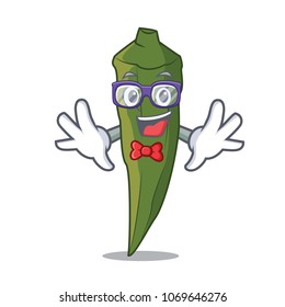 Geek Okra Character Cartoon Style