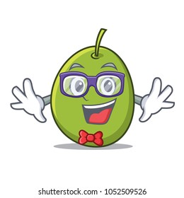 Geek olive character cartoon style
