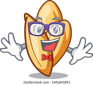 Geek orzo pasta placed on mascot plate