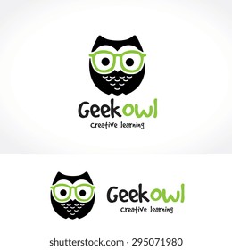 Owl Vector Logo Template Stock Vector (Royalty Free) 295705979 ...