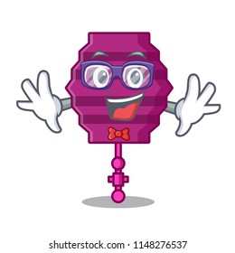 Geek paper lantern character cartoon