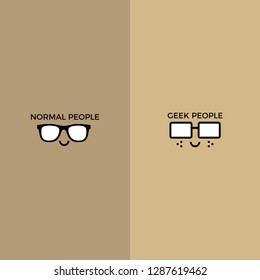 Geek People VS Normal People Template