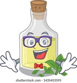 Geek peppermint oil in the cartoon shape