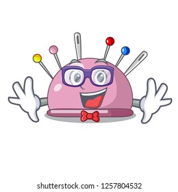 Geek pincushion with a character needles icon