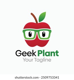 Modelo de Design de Logotipo de Planta Geek. Bom para negócios, agência, comunidade e organização