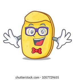 Geek potato chips character cartoon