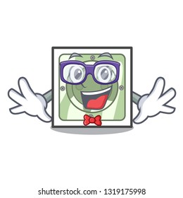 Geek power socket attached the mascot wall