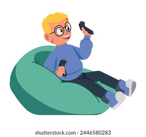 geek pride day gamer boy isolated design