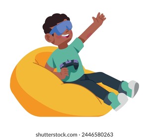 geek pride day gamer character isolated design