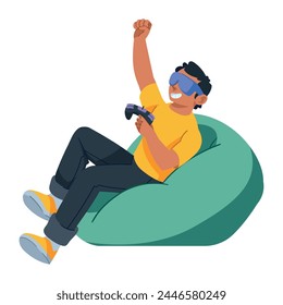 geek pride day gamer isolated design