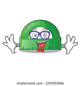 Geek protractor in a the cartoon bag