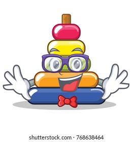 Geek pyramid ring character cartoon