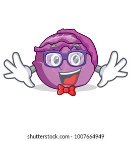 Geek red cabbage character cartoon