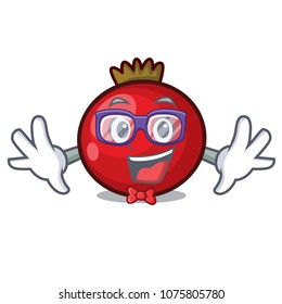 Geek red currant character cartoon