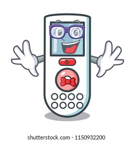 Geek remote control character cartoon