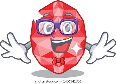 Geek ruby gems isolated with the character