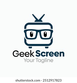 Modelo de design de logotipo de tela geek. Bom para negócios, agência, comunidade e organização