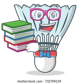 Geek shuttlecock character cartoon vector art illustration