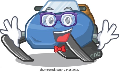 Geek snowmobile toys in the cartoon shape
