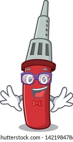Geek soldering iron isolated with the mascot