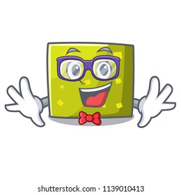 Geek square character cartoon style