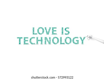 Geek Style Message Written with Robotic Typeface Digital Post Card