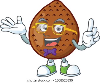 Geek sweet salak cartoon with character mascot