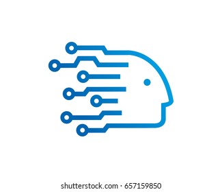 Geek Technology Logo Template Design Vector, Emblem, Design Concept, Creative Symbol, Icon
