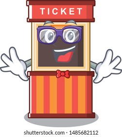 Geek ticket booth in the cartoon shape