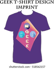 Geek T-Shirt design - mock-up template - bully annoying - ready for imprint - message