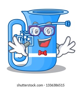 Geek tuba isolated with in the character