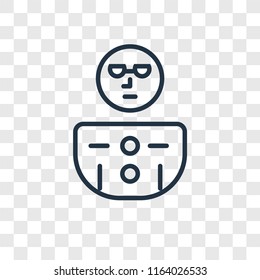 Geek vector icon isolated on transparent background, Geek logo concept