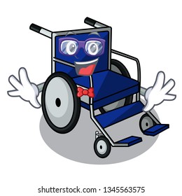 Geek wheelchair in the a character shape