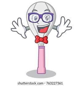 Geek whisk character cartoon style