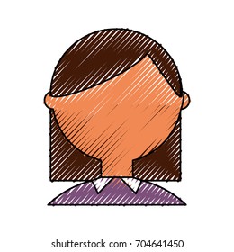 Geek woman cartoon